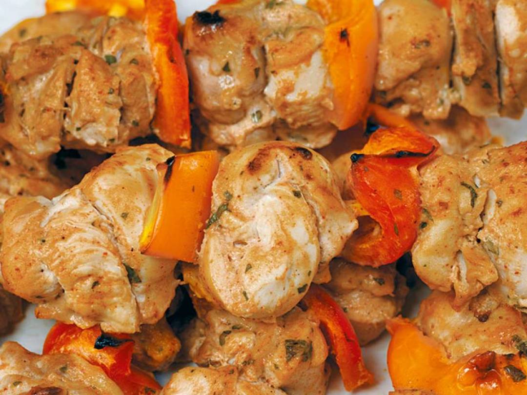 Lean MACHINE chicken skewers