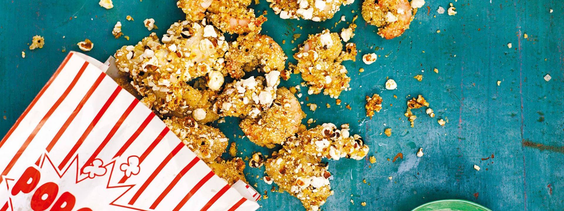 Popcorn chicken and prawns