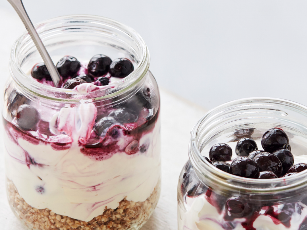 Cheesecake in a jam jar