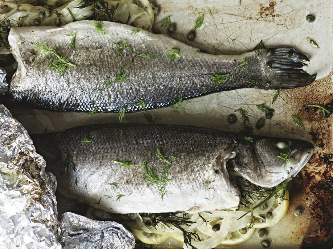 Sea Bass With Fennel, Lemon And Capers