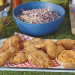 PICKLE-BRINED FRIED CHICKEN WITH SPICY WHIPPED HONEY BUTTER AND TANGY SLAW » Gordon Ramsay.com