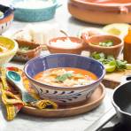 Tortilla Soup with Chicken Quesadillas and Spicy Pickles » Gordon Ramsay.com