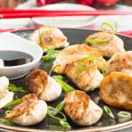 Pork and Chive Dumplings with Black Vinegar Dipping Sauce » Gordon Ramsay.com