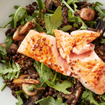 Salmon Mushroom & Lentil Salad | Salad Recipes | Gordon Ramsay Recipes