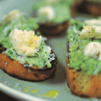 Crushed peas & mozzarella on toast with pecorino recipe | Gordon Ramsay Recipes