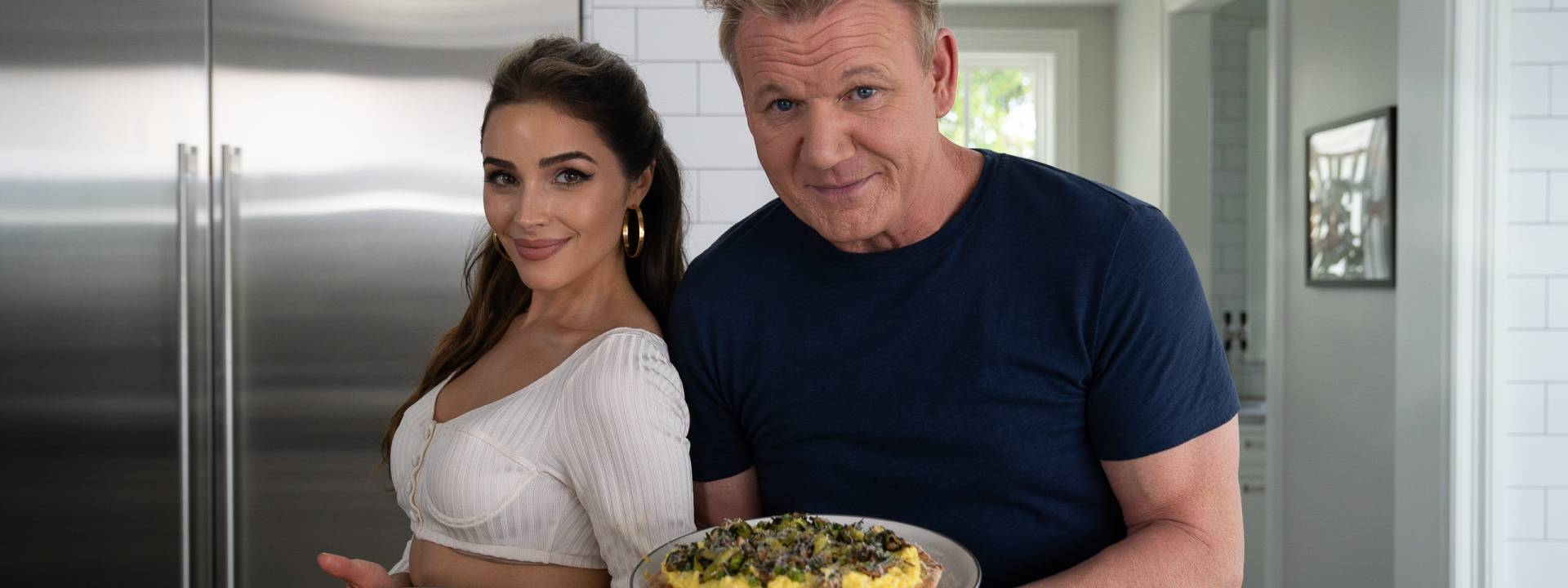 Gordon and Olivia breakfast pizza